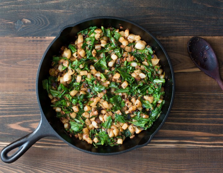 white-turnip-and-turnip-green-hash-with-spanish-chorizo-4040-3