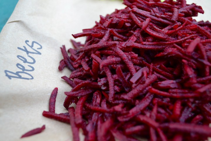 shredded beets