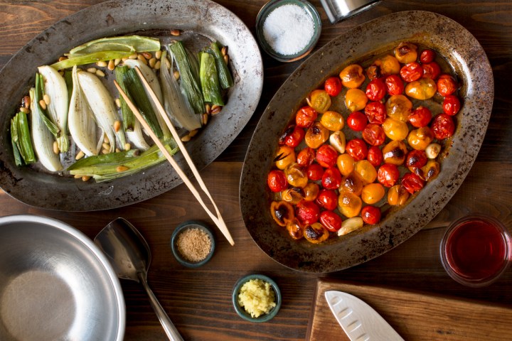 Miz 2 for roasted cherry tomato, spring onion, and pine nut chutney lr-7587